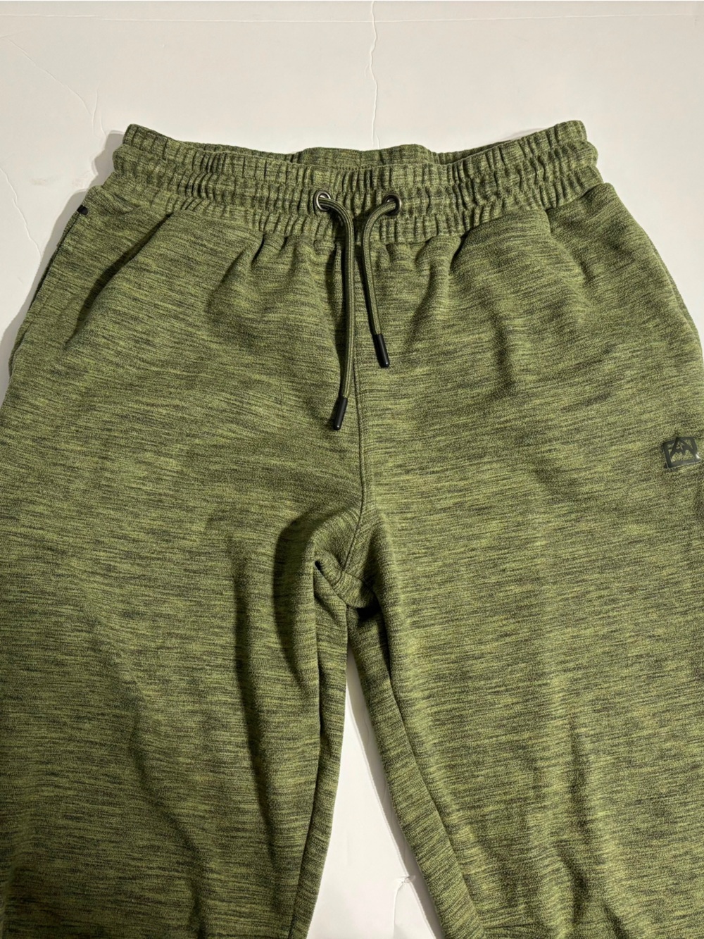 Avalanche Olive Green Marled Drawstring Joggers